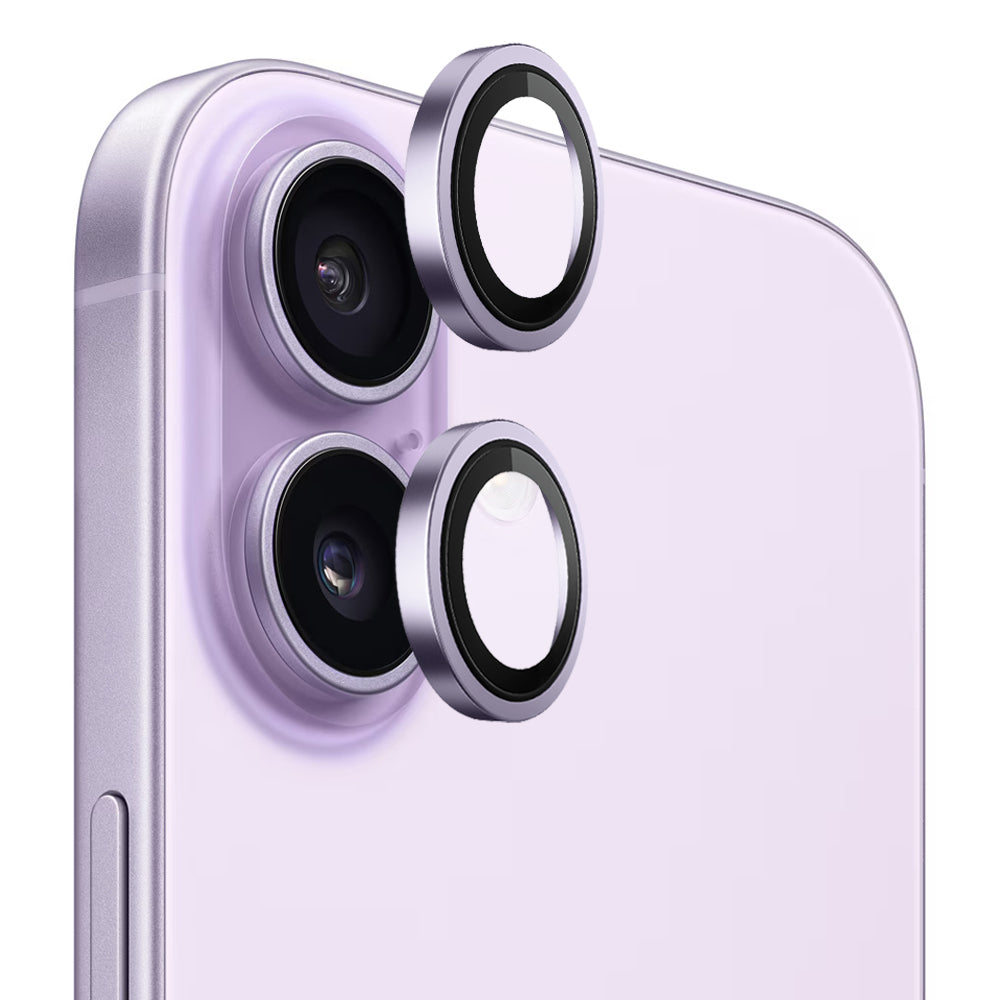 Schutzfolie Blueo Metal Frame für die Rückkamera des Apple iPhone 17, gehärtetes Glas, Lila