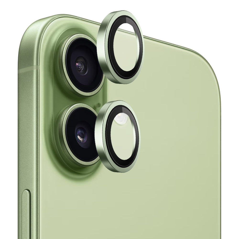 Schutzfolie Blueo Metal Frame für die Rückkamera des Apple iPhone 17, gehärtetes Glas, Grün