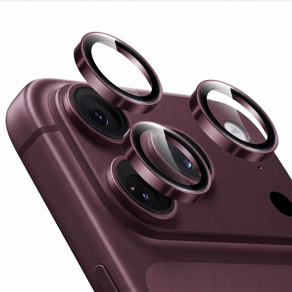 ESR Armorite Rückkamera-Schutzfolie für Apple iPhone 18 Pro / 18 Pro Max, gehärtetes Glas, Dunkelrot