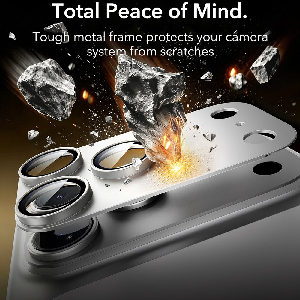 ESR Armorite Pro Rückkamera-Schutzfolie für Apple iPhone 18 Pro Max, gehärtetes Glas, Silber