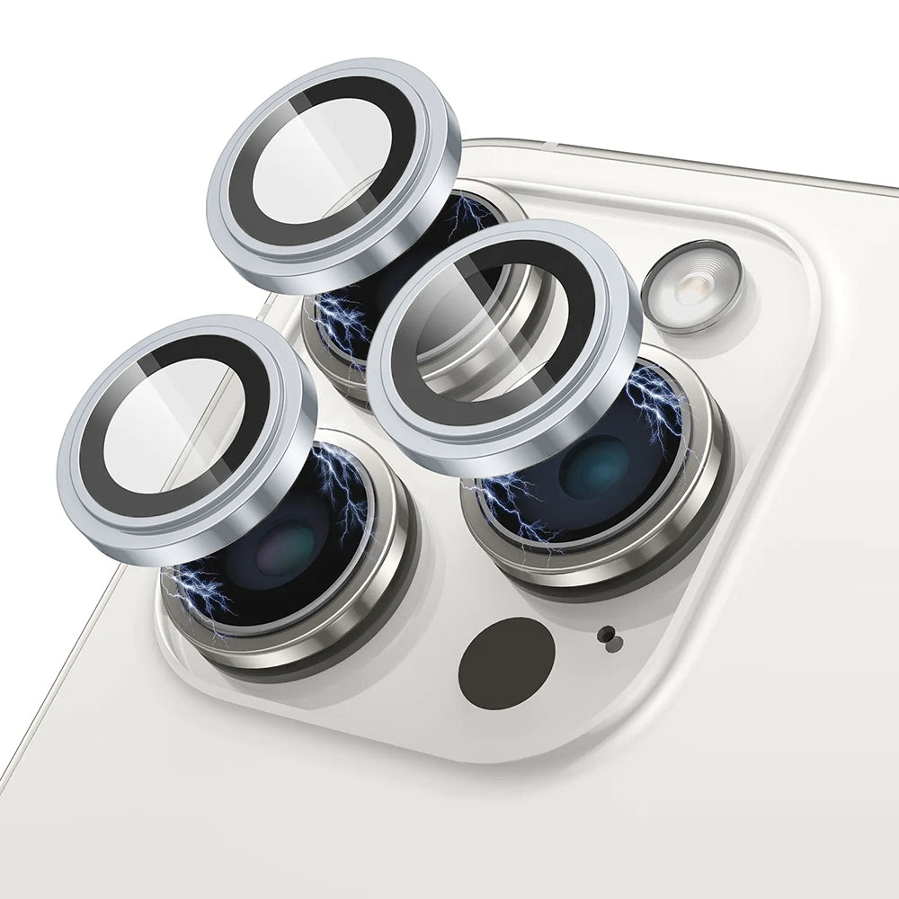 Schutzfolie Lito S+ für die Rückkamera des Apple iPhone 17 Pro Max / 17 Pro, gehärtetes Glas, Blau