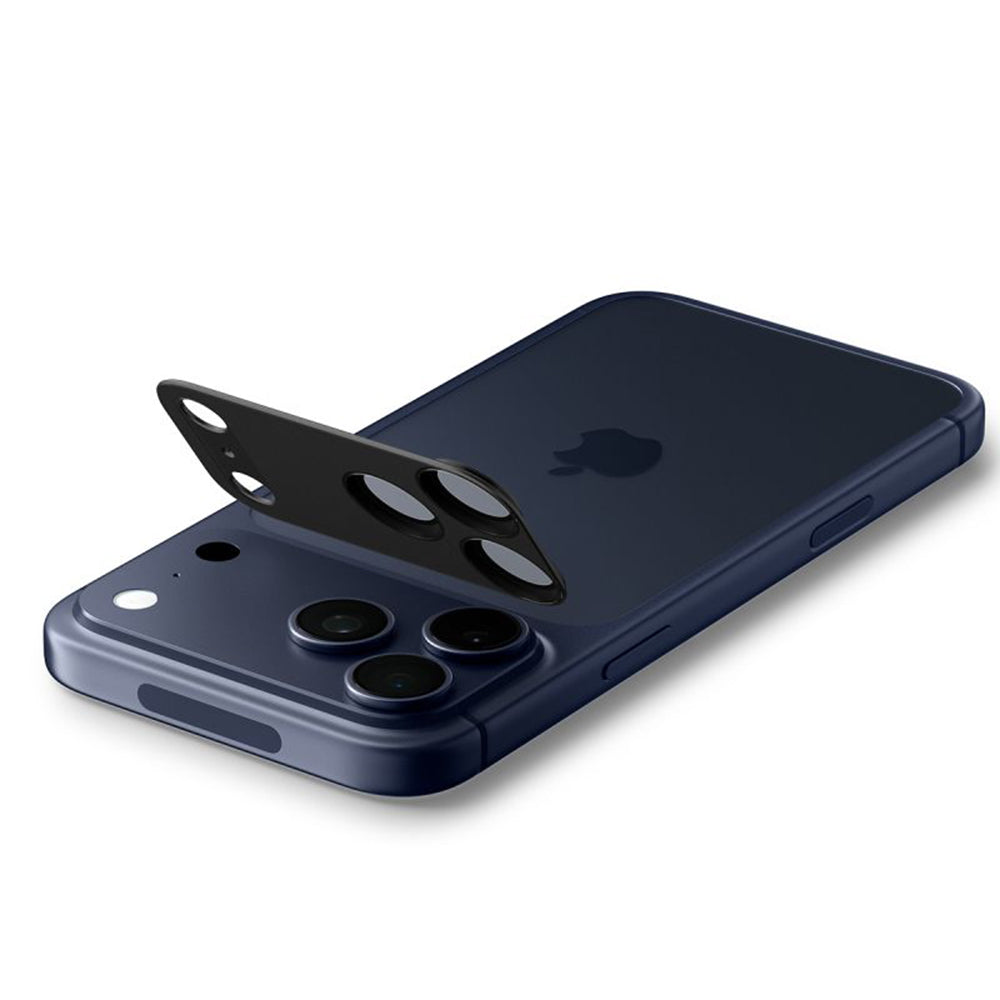 Schutzfolie Rückkamera Spigen GlastR EZ FIT Optik Pro XL für Apple iPhone 17 Pro Max, Gehärtetes Glas, Schwarz AGL10649