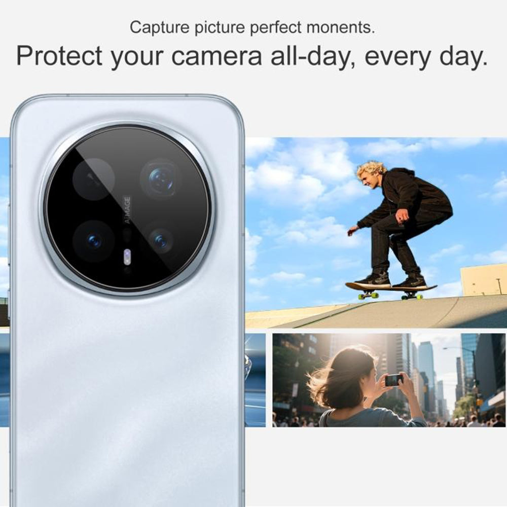 Schutzfolie Techsuit für die Rückkamera des Honor Magic8 Pro, gehärtetes Glas, Schwarz