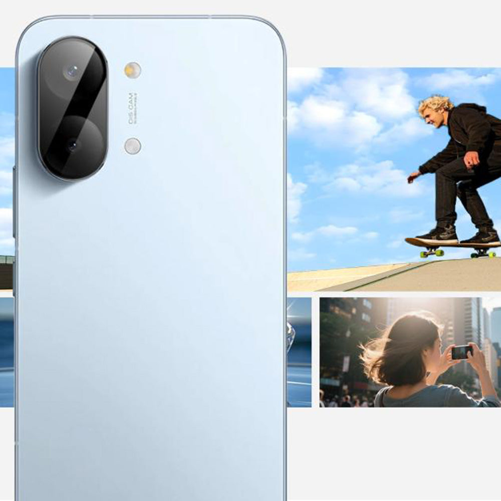 Schutzfolie Techsuit für die Rückkamera des Xiaomi Poco X8 Pro Max, gehärtetes Glas, Schwarz