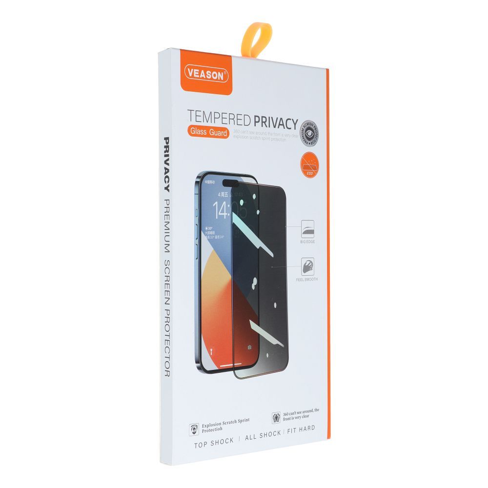 Displayschutzfolie für Apple iPhone 15 Pro, Glas geschützt, Vollverklebung, 6D