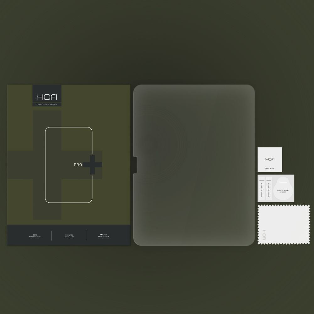 Schutzfolie HOFI Glass PRO+ für Apple iPad Air 11 (2026) / Air 11 (2025), gehärtetes Glas, Vollverklebung, 2.5D