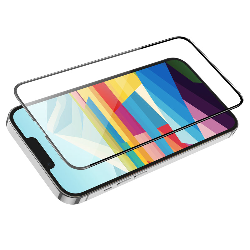 Schutzfolie HOCO G16 für Apple iPhone 16 / 15, Gehärtetes Glas, Vollverklebung, 5D, Schwarz