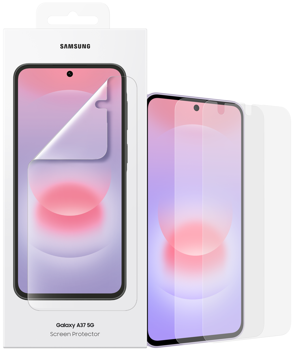 Schutzfolie Samsung Bildschirm für Galaxy A37 5G, Kunststoff, Set 2 Stück EF-UA376CTEGWW