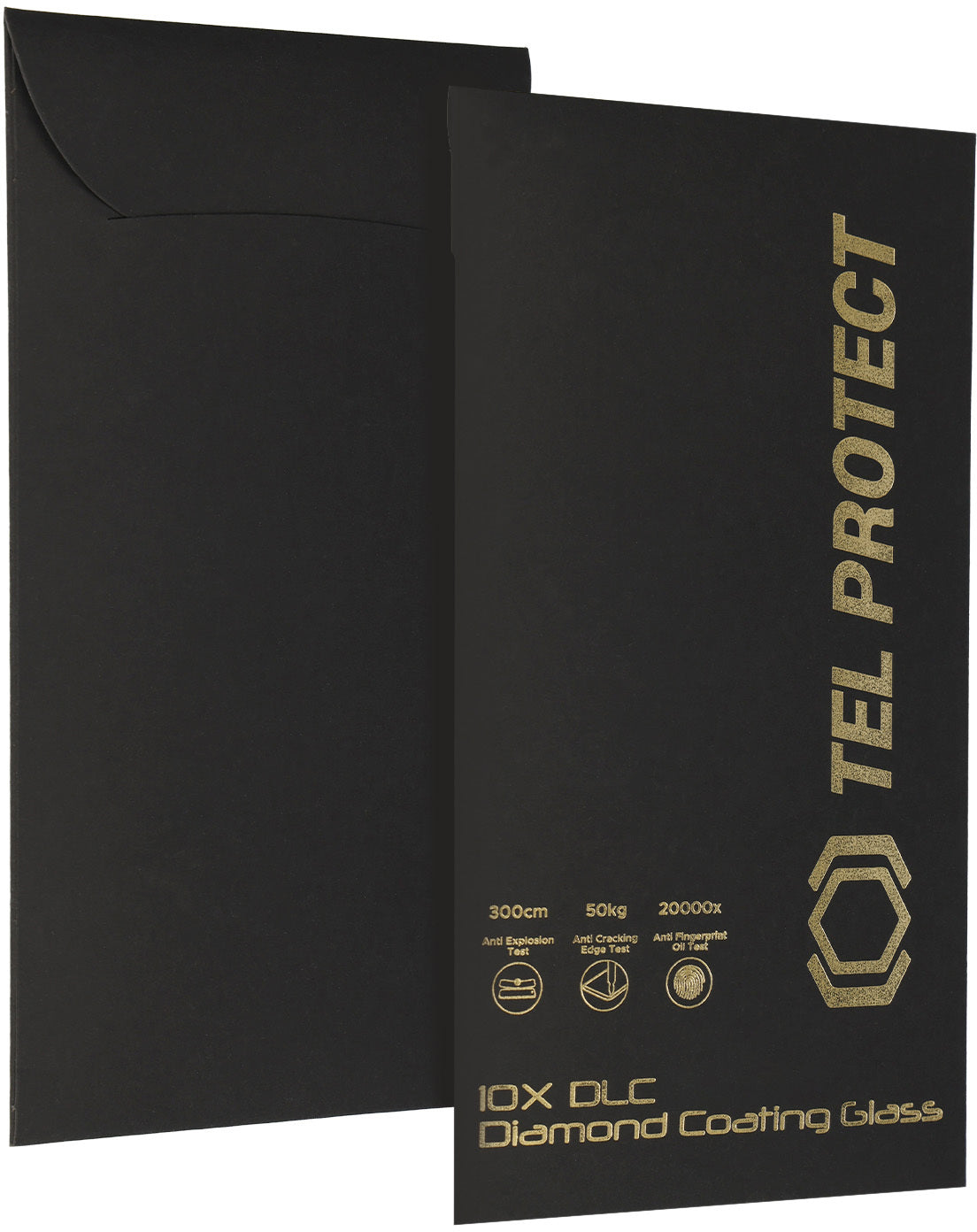 Tel Protect 10X HD DLC Diamond Coating Displayschutzfolie für Apple iPhone 18 Pro Max / 17 Pro Max, gehärtetes Glas, vollflächig klebend, schwarz
