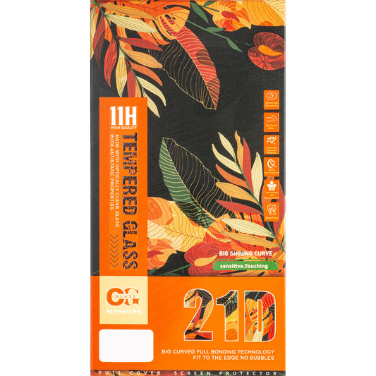 OEM Displayschutzfolie für Samsung Galaxy A25 A256, abgeschirmtes Glas, vollflächige Verklebung, 21D, schwarz