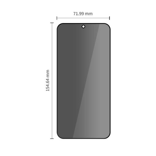 Schutzfolie Privacy Tech-Protect Spy+ für Samsung Galaxy S26 Plus S947, gehärtetes Glas, Vollkleber, Set mit 2 Stück