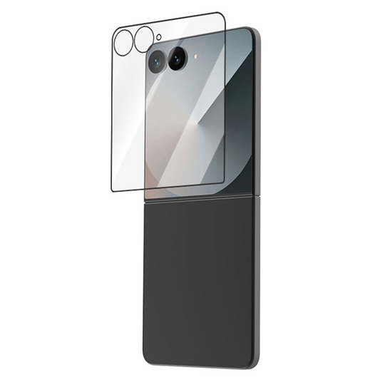 Lereach Außendisplay-Schutzfolie für Samsung Galaxy Z Flip8 F776 / Galaxy Z Flip7 F766, gehärtetes Glas, Vollkleber, 2er-Set, Schwarz