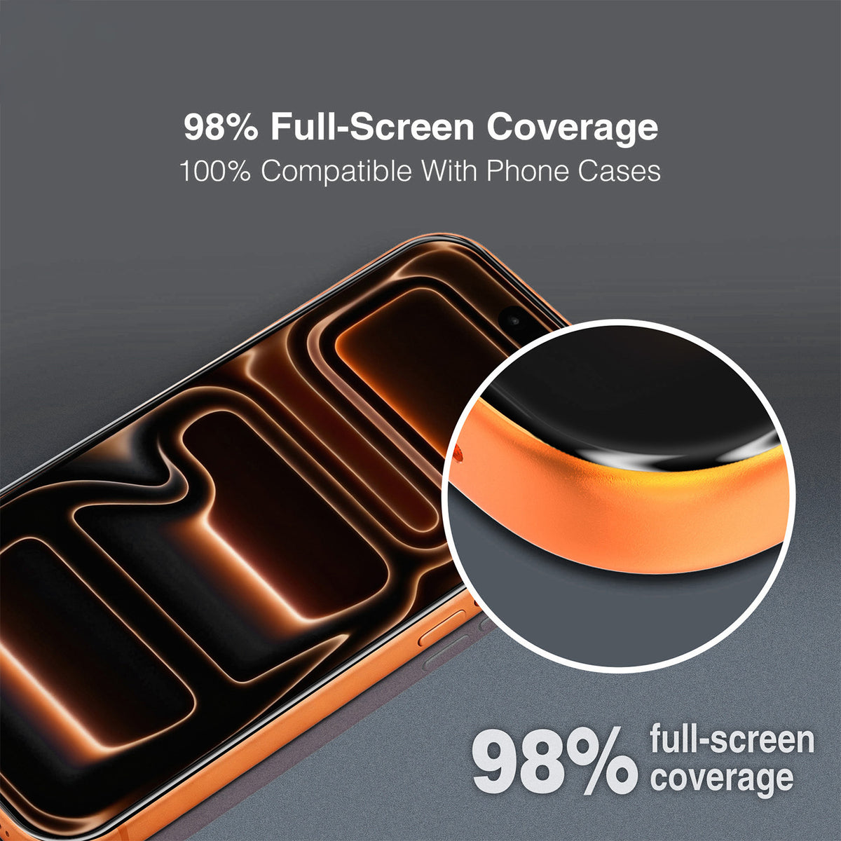 Tel Protect 10X HD DLC Diamond Coating Displayschutzfolie für Apple iPhone 18 Pro Max / 17 Pro Max, gehärtetes Glas, vollflächig klebend, schwarz
