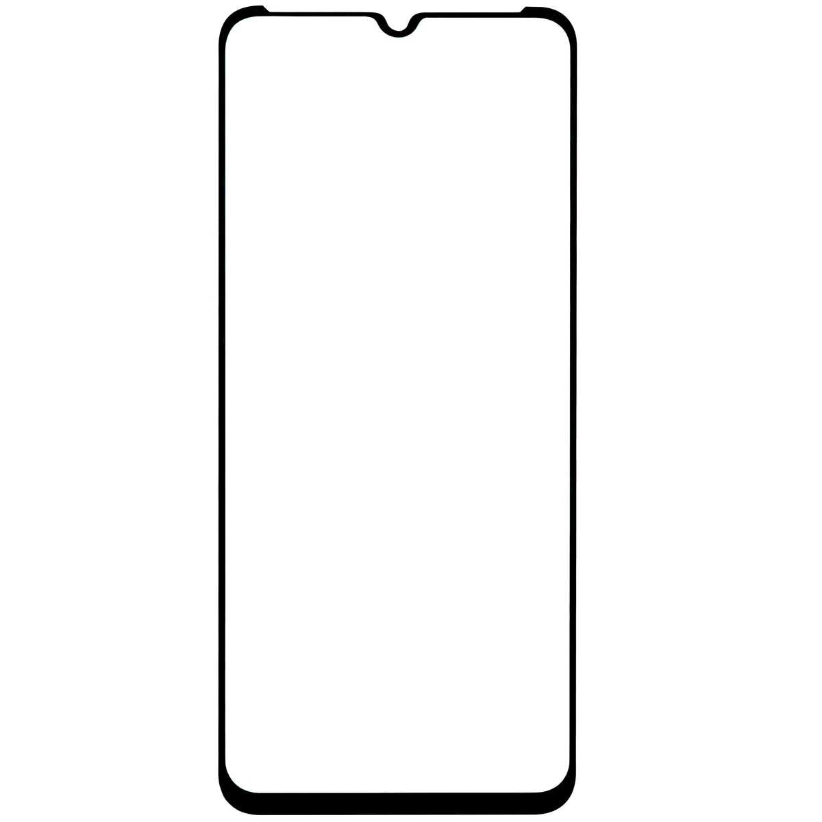 BLUE Shield Panzerglas für Motorola Moto E20 | Full Glue | Schwarz | 9H