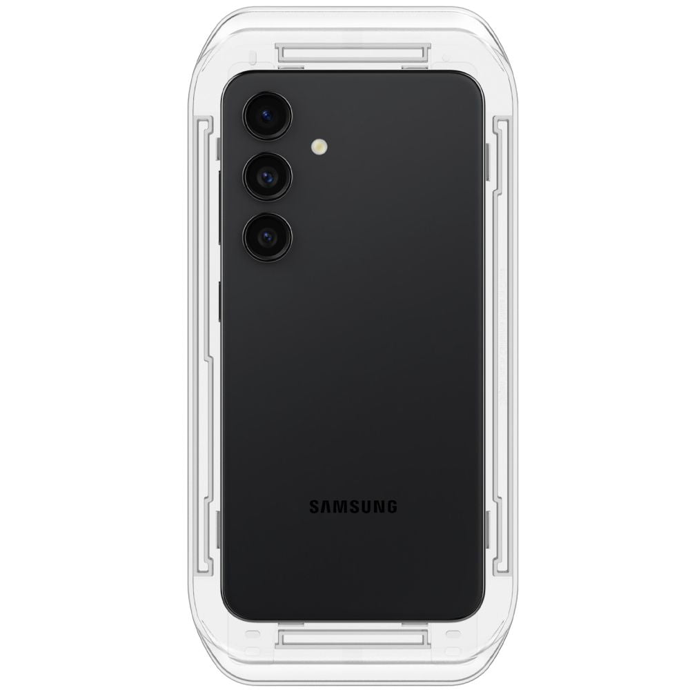 Schutzfolie Spigen GlastR EZ FIT für Samsung Galaxy S25+ S936 / S24+ S926, Gehärtetes Glas, Vollverklebung, Set 2 Stück AGL07432