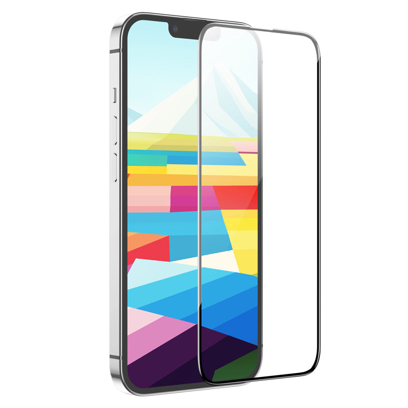 Schutzfolie HOCO G16 für Apple iPhone 16 / 15, Gehärtetes Glas, Vollverklebung, 5D, Schwarz