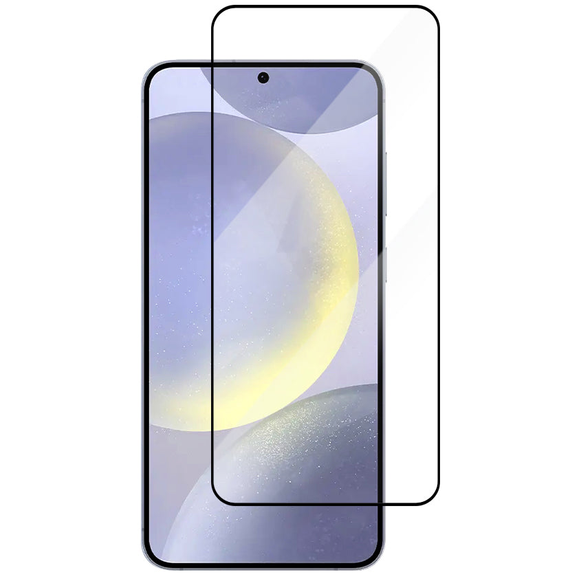 Schutzfolie Vmax für Samsung Galaxy S24+ S926, gehärtetes Glas, Full Glue, 9D, Schwarz