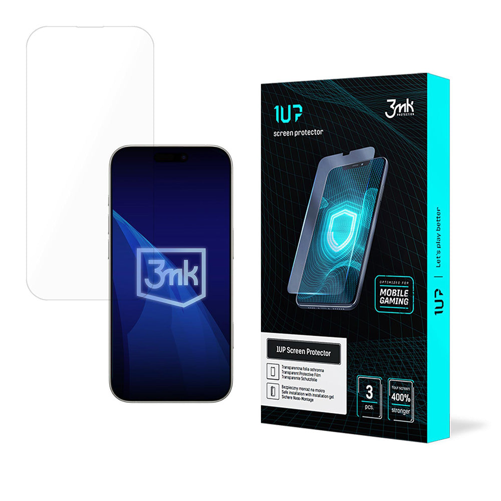 Schutzfolie 3MK 1UP für Apple iPhone 17 Pro, Kunststoff, Set 3 Stück
