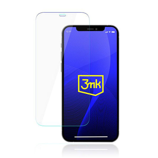 3MK FlexibleGlass Displayschutzfolie für Apple iPhone 12 Pro Max, Flexibles Glas, Vollflächig Klebend