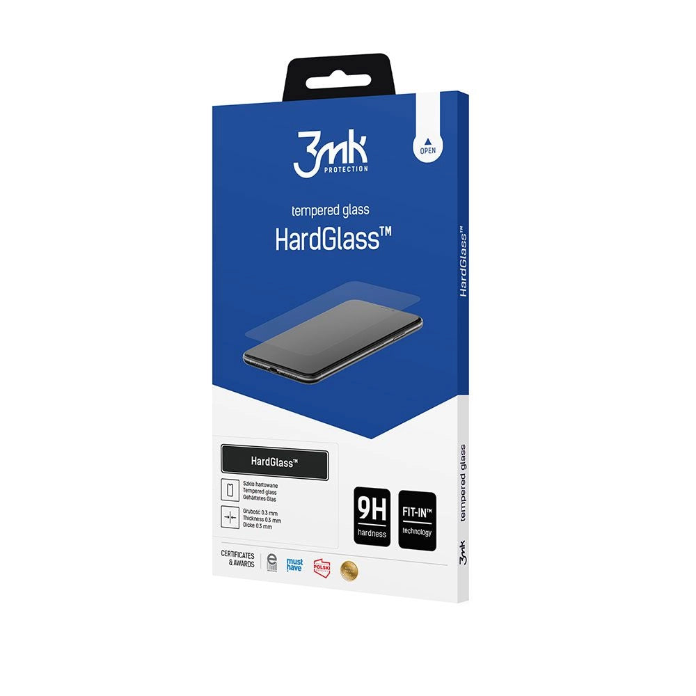 3MK HardGlass Displayschutzfolie für Apple iPhone 18 Pro / 17 Pro / 17 / 16 Pro, Sicherheitsglas, Vollflächig verklebt