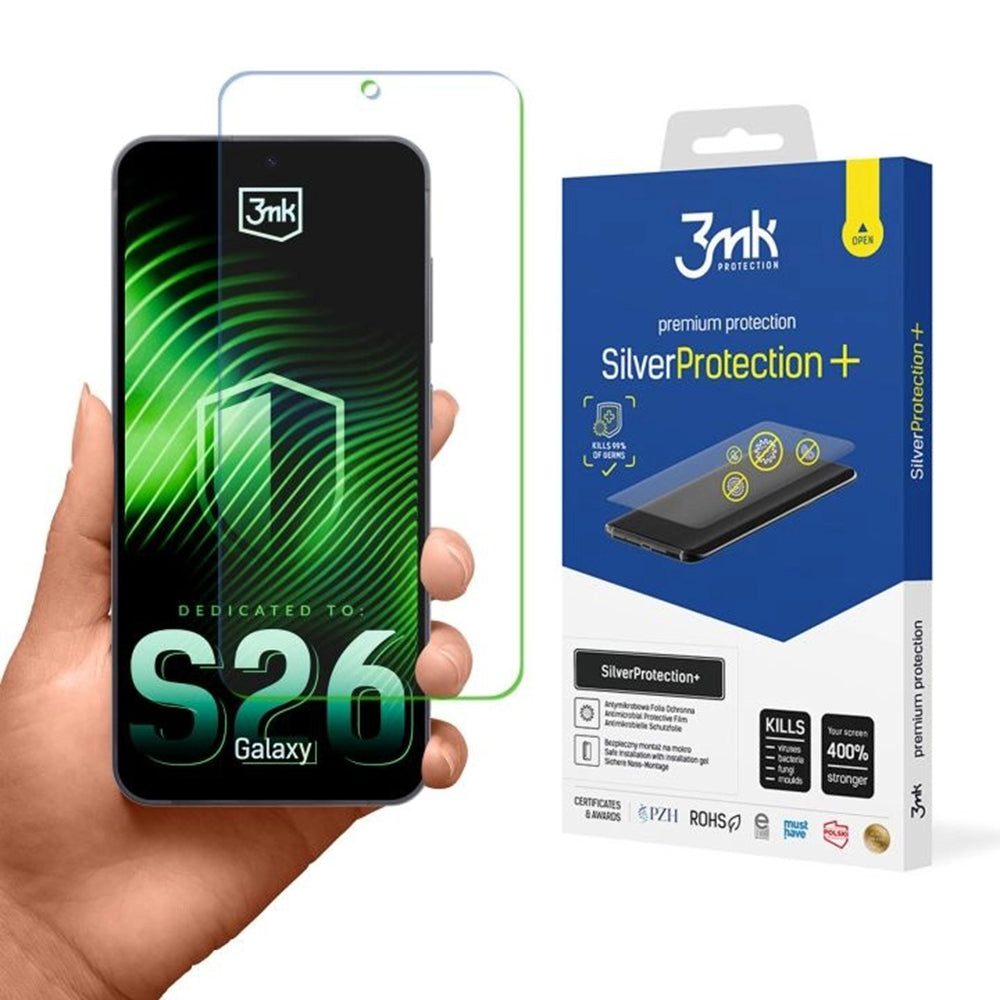 Schutzfolie 3MK Silver Protect+ für Samsung Galaxy S26, Kunststoff