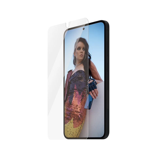 PanzerGlass Safe Displayschutzfolie. Ultra-Wide Fit EasyAligner für Samsung Galaxy S25+ S936, Sicherheitsglas, Vollkleber, Wiederverpackt
