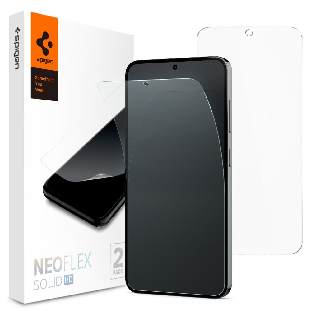 Schutzfolie Spigen Neo Flex für Samsung Galaxy S24 S921, Kunststoff, Set 2 Stück AFL07439