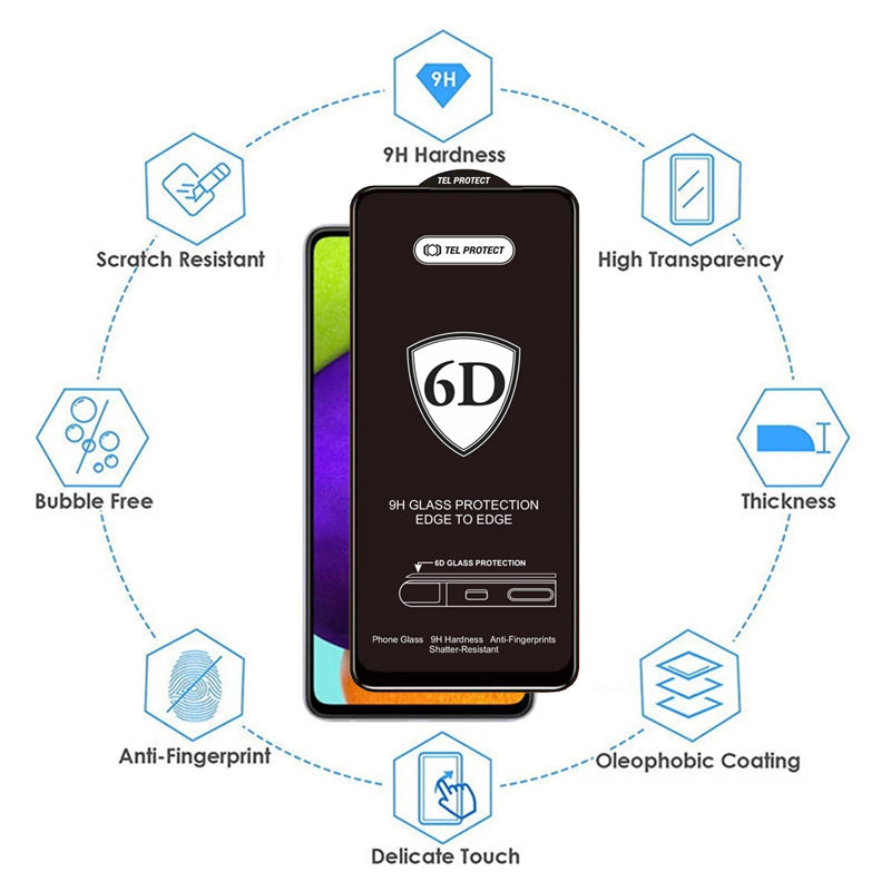 OEM Screen Protector for Samsung Galaxy S26 Ultra S948, Tempered Glass, Full Glue, 6D, Black