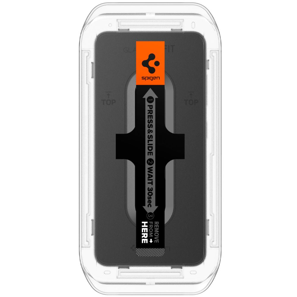 Schutzfolie Spigen GlastR EZ FIT für Samsung Galaxy S25+ S936 / S24+ S926, Gehärtetes Glas, Vollverklebung, Set 2 Stück AGL07432