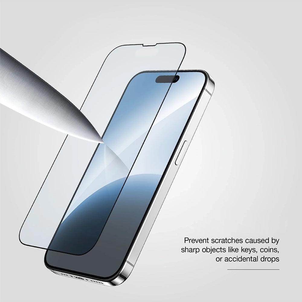Schutzfolie Anank 10X Reinforced CG für Apple iPhone 17 Pro Max, gehärtetes Glas, Full Glue, 2.5D, Schwarz