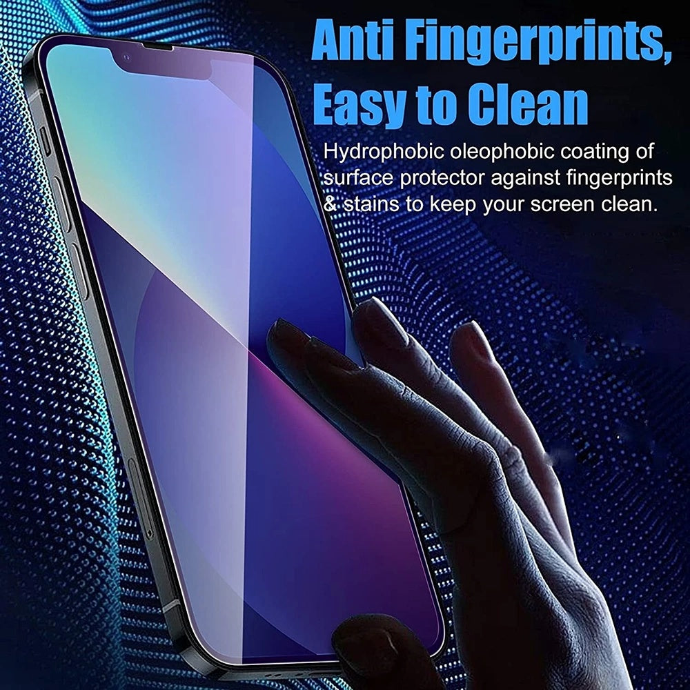 Schutzfolie Anti Blue Light Anank 5X Verstärkt für Apple iPhone 17 Pro Max, Gehärtetes Glas, Vollverklebung, 2.5D, Schwarz