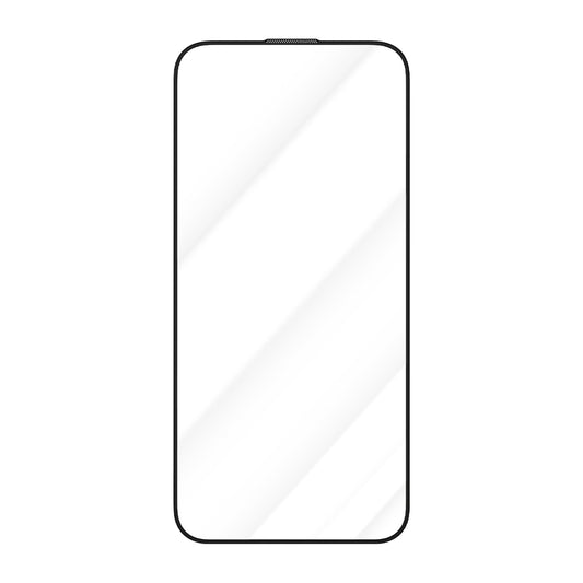 Blueo Crystal Anti-Kratz Schutzfolie für Apple iPhone 16 Plus / 15 Plus, gehärtetes Glas, Vollkleber, Schwarz