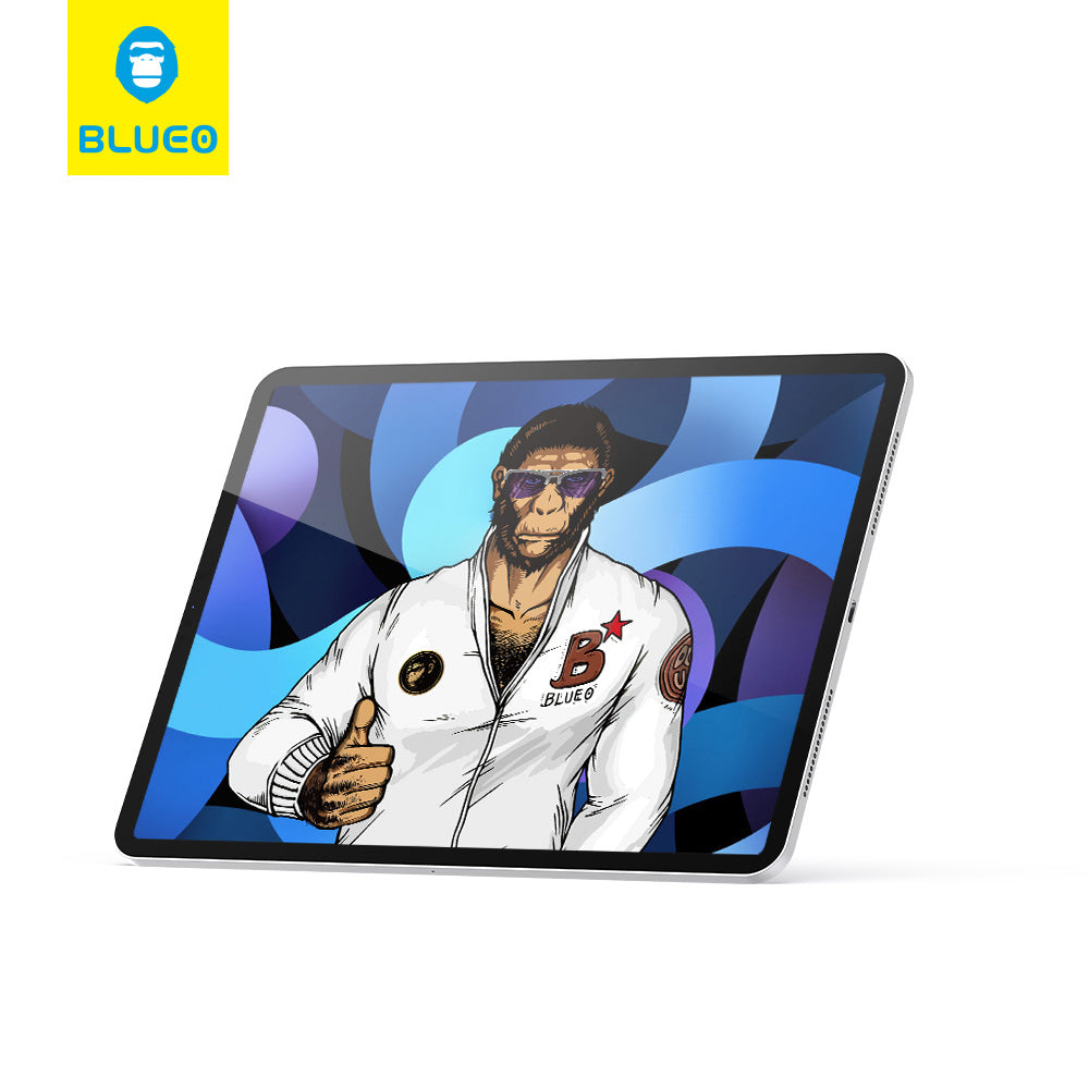 Blueo Screen Protector Film for Apple iPad 10.2 (2021) / 10.2 (2020) / 10.2 (2019), Tempered Glass, Full Glue