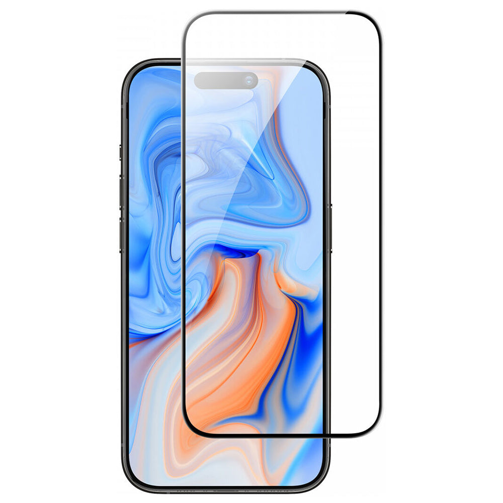 Schutzfolie ESR Bildschirm für Apple iPhone 15, Gehärtetes Glas, Vollkleber, Schwarz