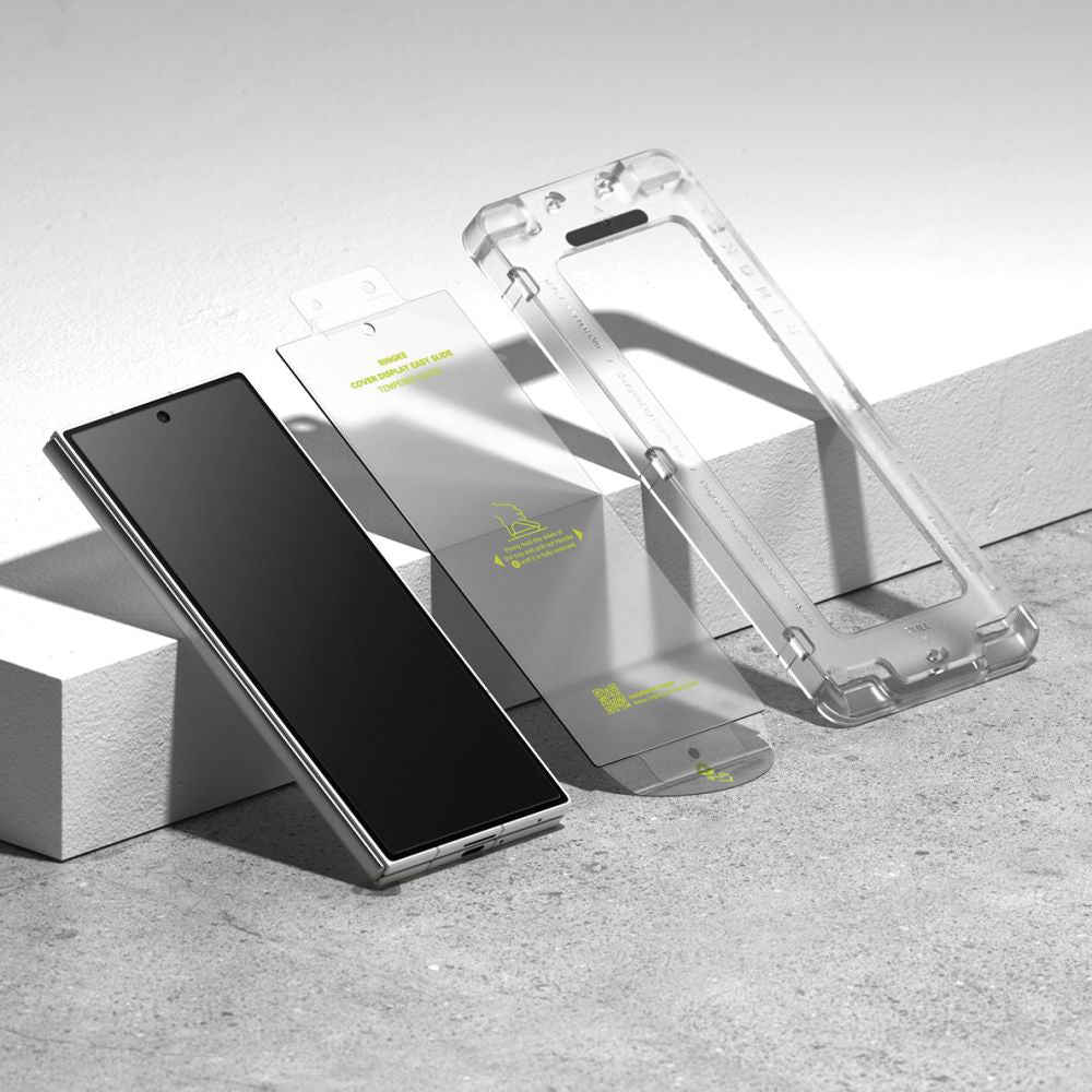 Ringke Easy Slide Exterior Screen Protector for Samsung Galaxy Z Fold7 F966, Tempered Glass, Full Glue, Set of 2 Pieces
