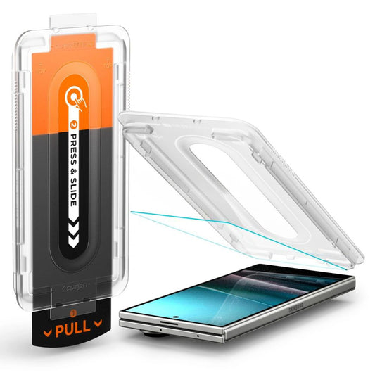 Schutzfolie Außenbildschirm Spigen GlastR EZ FIT Pro HD für Samsung Galaxy Z Fold7 F966, Gehärtetes Glas, Vollkleber AGL09580