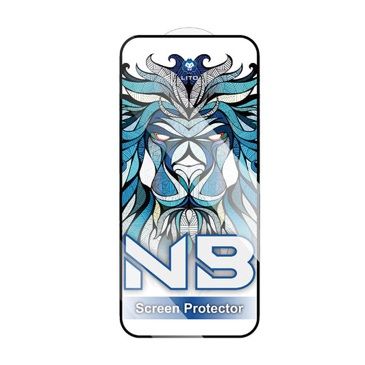 Schutzfolie Lito NB Bildschirm für Apple iPhone 17 Air, Gehärtetes Glas, Vollverklebung, Schwarz