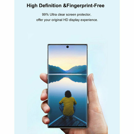 Lito Displayschutzfolie für Samsung Galaxy S24 Ultra S928, gehärtetes Glas, UV-Kleber, 3D