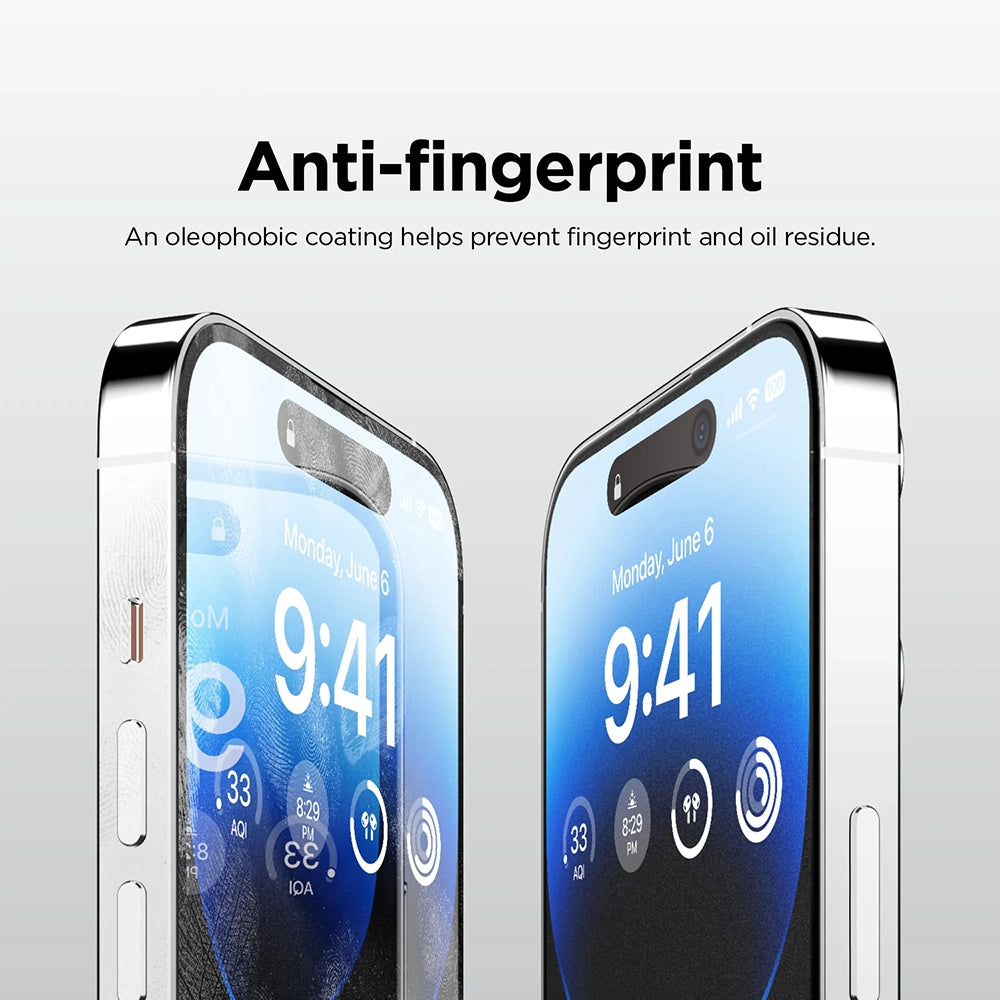 Anank 5X Reinforced Matte Screen Protector for Apple iPhone 17 Air, Tempered Glass, Full Glue, 2.5D, Black