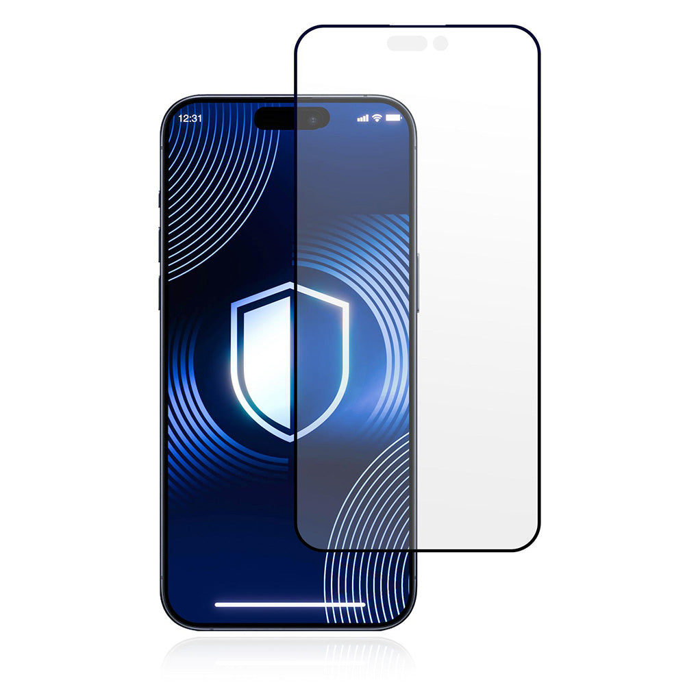 Schutzfolie Matte 3MK HardGlass Max für Apple iPhone 17 Pro Max, Gehärtetes Glas, Vollverklebung, Schwarz
