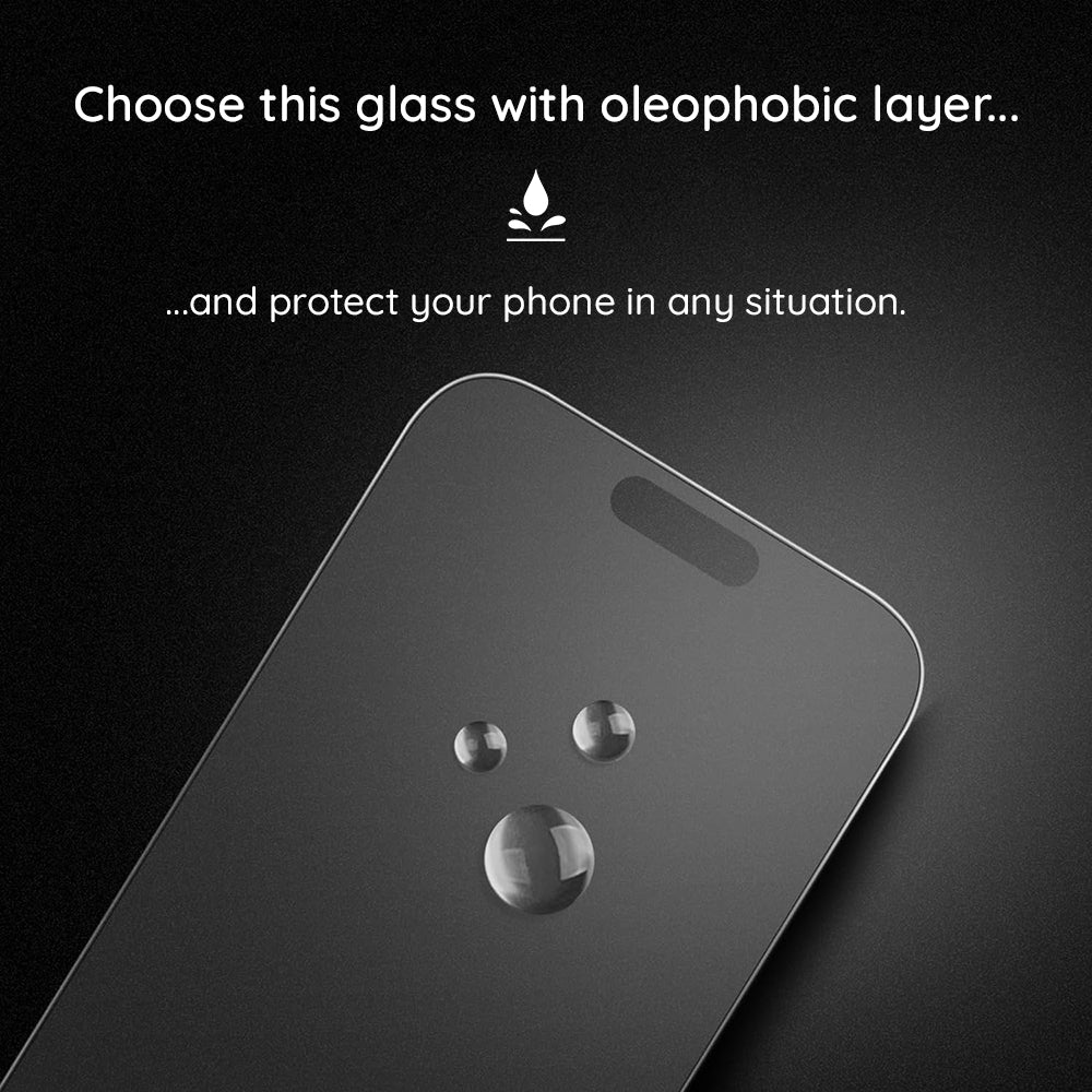 Mattierter Displayschutzfolie Lito HD Pro für Apple iPhone 16, gehärtetes Glas, Vollkleber, Schwarz