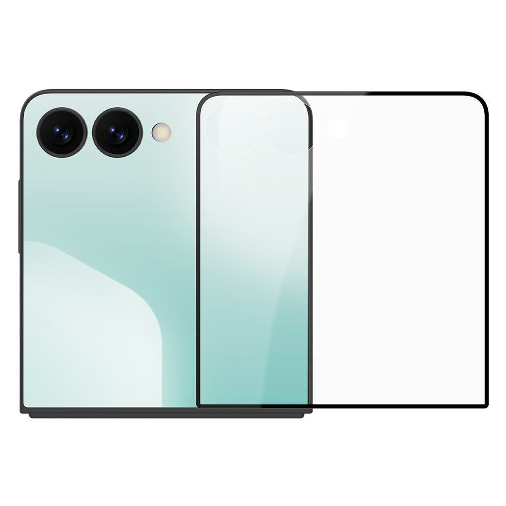 Nillkin CP+ Pro Außendisplay-Schutzfolie für Samsung Galaxy Z Flip8 F776 / Z Flip7 F766, gehärtetes Glas, Vollkleber, Schwarz