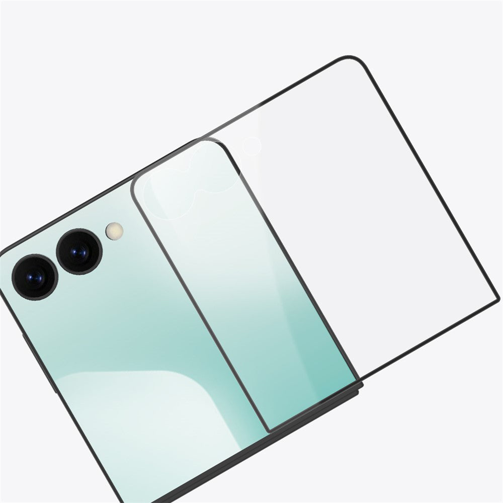 Nillkin CP+ Pro Außendisplay-Schutzfolie für Samsung Galaxy Z Flip8 F776 / Z Flip7 F766, gehärtetes Glas, Vollkleber, Schwarz