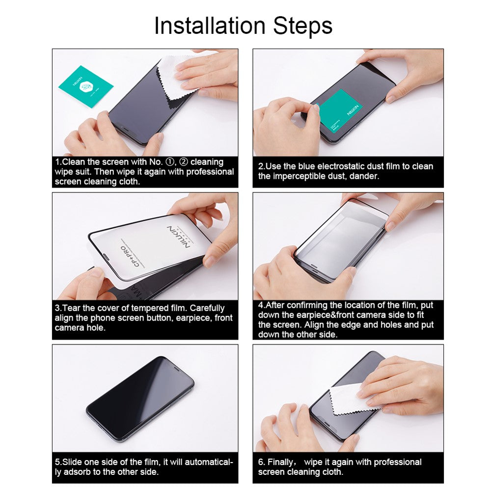 Nillkin CP+ Pro Screen Protector for Xiaomi 15T Pro / 15T, Tempered Glass, Full Glue, Black