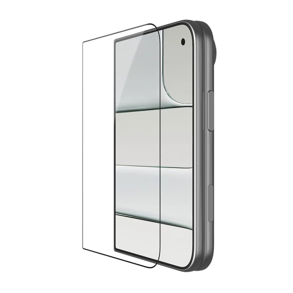 Nillkin CP+ Pro Displayschutzfolie für die Außenseite mit Applikator für Apple iPhone Duo, gehärtetes Glas, vollflächig klebend, schwarz