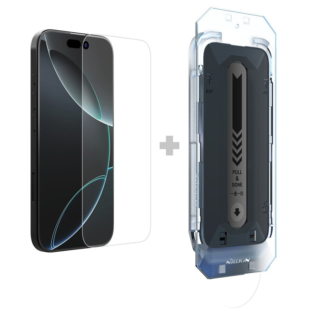 Nillkin H+ Pro Displayschutzfolie mit Applikator für Apple iPhone 16 Pro Max, gehärtetes Glas, Vollkleber