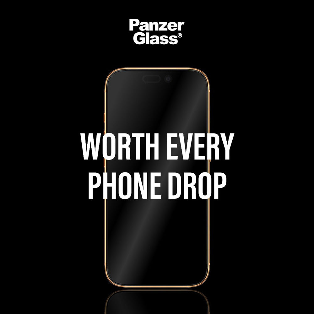 Schutzfolie PanzerGlass Ultra-Wide Fit Stealth Fastfit für Apple iPhone 17 Air, gehärtetes Glas, Full Glue, Schwarz