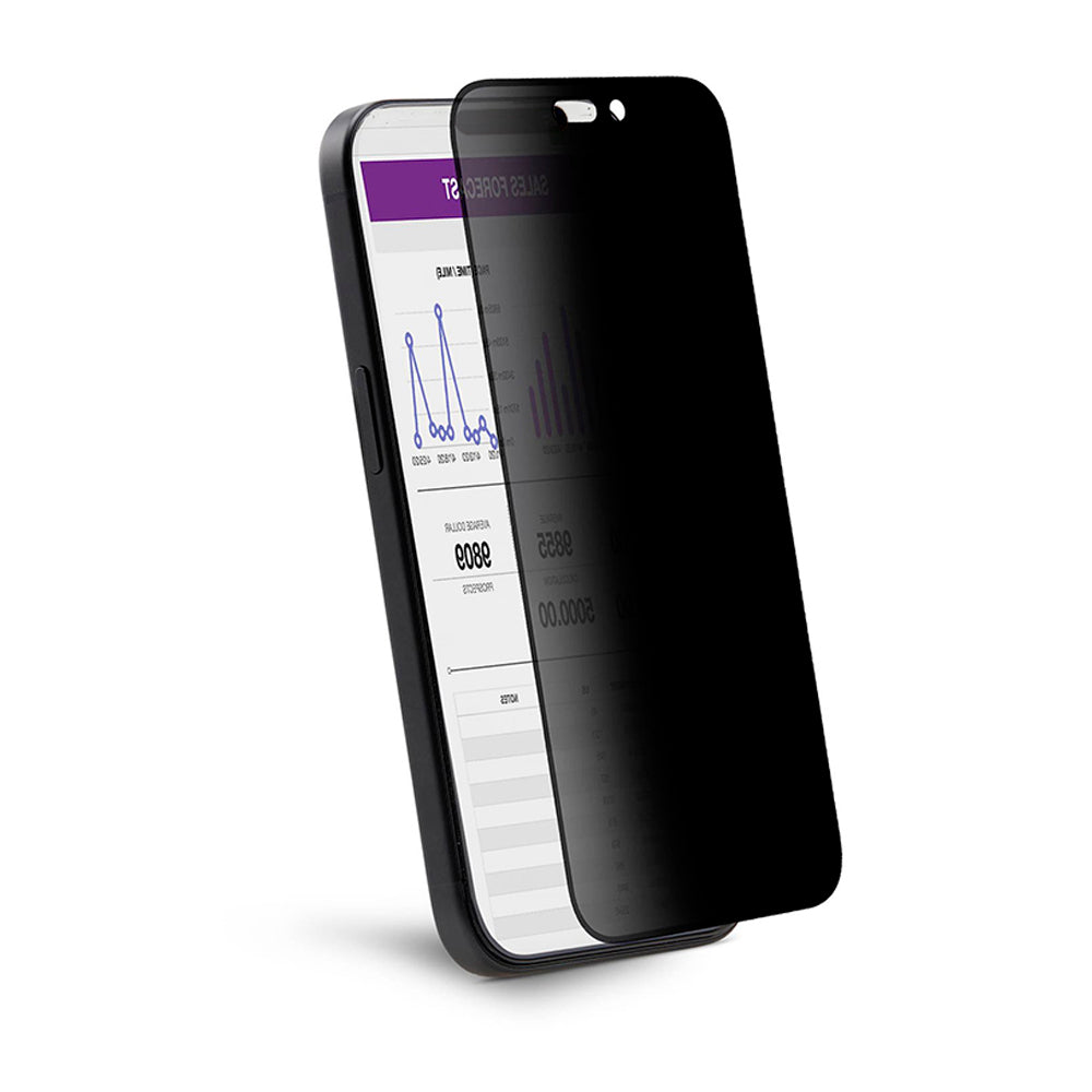 Schutzfolie Privacy Anank 5X Reinforced 360 für Apple iPhone 17, Gehärtetes Glas, Vollverklebung, 2.5D