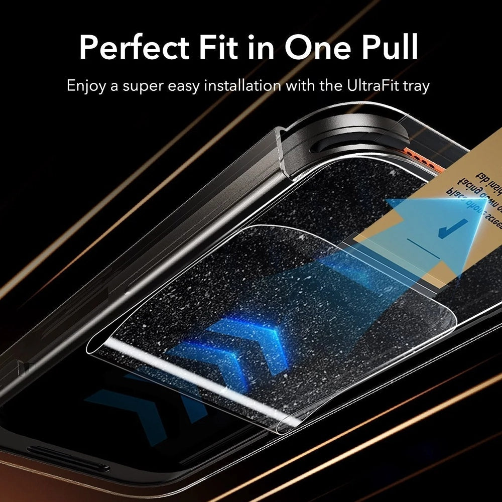 Privacy-Schutzfolie ESR Armorite Pro UltraFit für Apple iPhone 18 Pro Max, gehärtetes Glas, Full Glue, 3er-Set