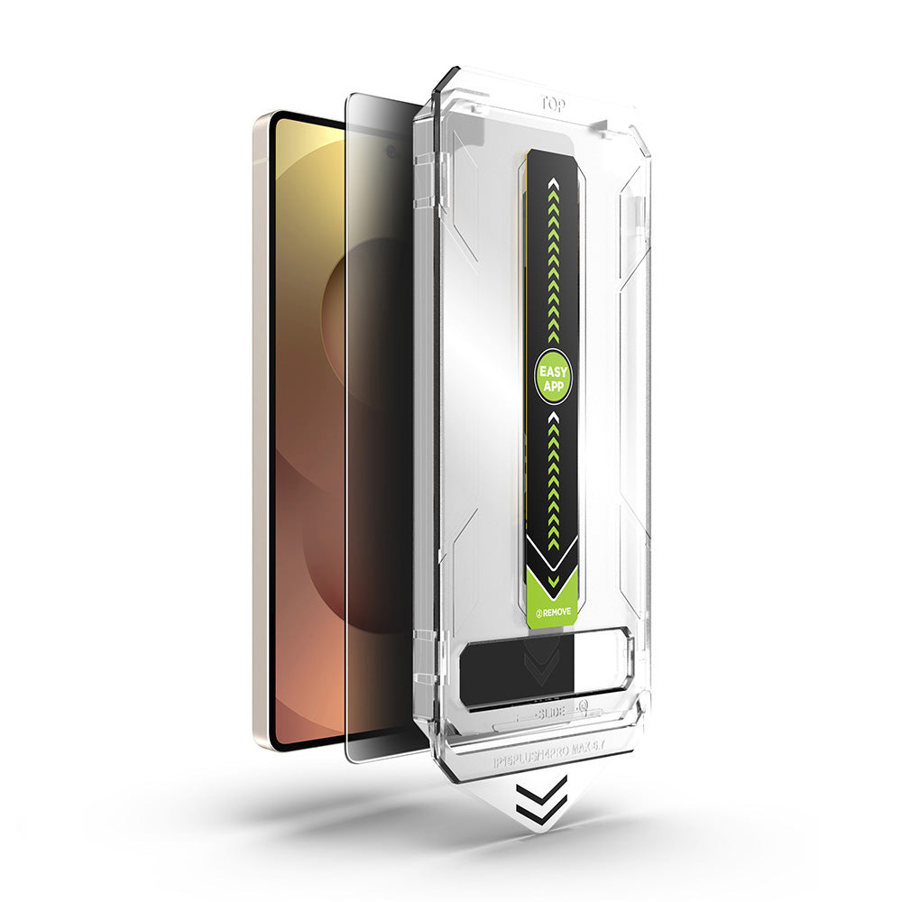 Schutzfolie Privacy Techsuit TitanGlass CrystalHD für Samsung Galaxy S26 Ultra S948, gehärtetes Glas, Vollkleber